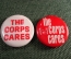 Значок "the corps cares" 2 шт