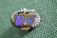 Знак, значок "МIГ". Самолет. Тяжелый, цанга.