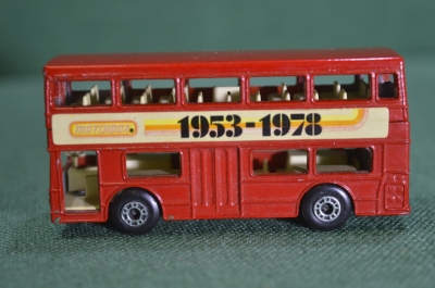 Машинка игрушка "Matchbox Londoner автобус 1953-1978". Великобритания. 1972 год.