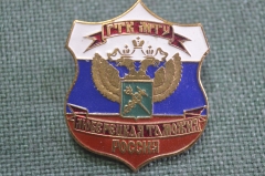 Знак, значок "ГТК МТУ, Люберецкая таможня, Россия". Цанга.